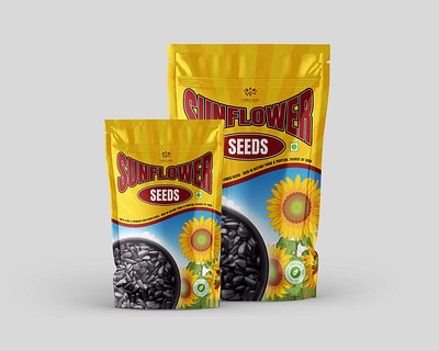 Sunflower seed doy pack design branding corporatedesign design doypack graphic design graphicdesigner indian packaging packegedesign packing photoshop pouch productdesign