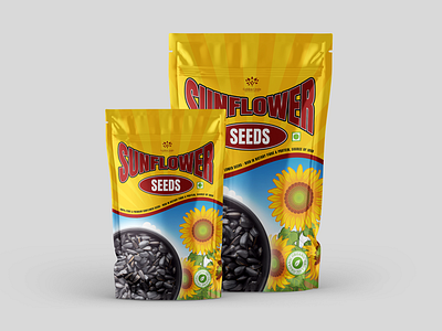 Sunflower seed doy pack design branding corporatedesign design doypack graphic design graphicdesigner indian packaging packegedesign packing photoshop pouch productdesign