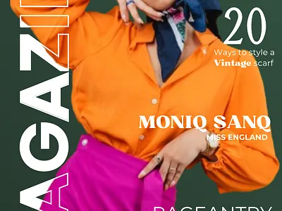 Fashion Magazine Cover graphic design