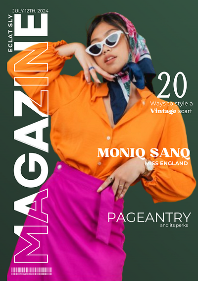 Fashion Magazine Cover graphic design