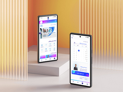 (اپلیکشین نبض (نوبتگیری آنلاین design graphic design medical uiux product design ui ux uxui design طراحی سایت طراحی سایت پزشکی طراحی محصول