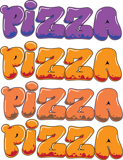 Pizza Graffiti Art design graphic design illustration logo vector