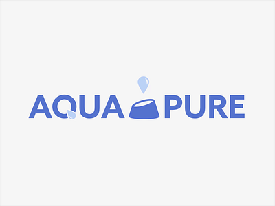 AQUA PURE - Logo Animation adobe illustrator after effects animation branding concept branding design graphic design illustration logo logo design motion graphics