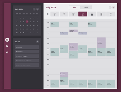 Gogetter productivity app calendar calendar web app organizer planner planner web app productivity productivity web app