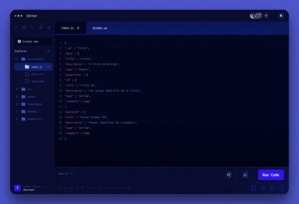 Code editor Interface by Gizem Ceylan on Dribbble
