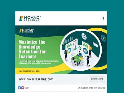 Novac Learning - Social Media Design facebook designs graphic design instagram posts designs posterdesigns promotion designs social media design