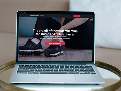 UX/UI design for fitness membership site uxui uxuidesign webapp webdesign
