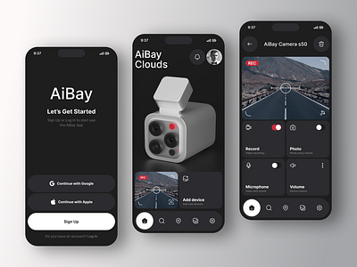 AiBay app 3d app design ui ux
