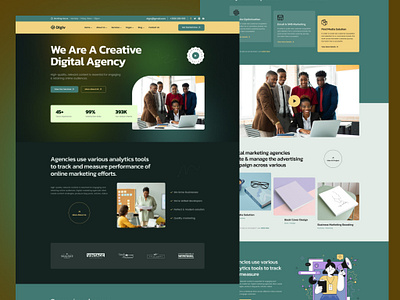 Digital Marketing Landing Page UI/UX Design design figma ui ux