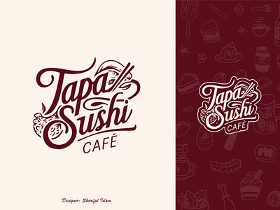 Tapa Sushi Cafe Logo design and Brand Identity brandidentity branding cafe createlogo design graphic design illustration logo logodesign logodesigner logotype logoworld restaurent sushi vector