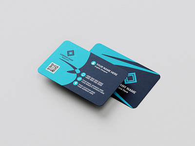 Modern Business Card Design flat