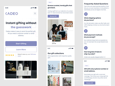 Cadeo app appdesign design gift minimalism mobile mobileapp modern ui uidesign uiux userinterface