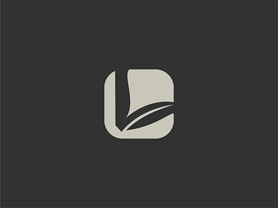 L + Leaf Logo branding combination company concept graphic design idea l leaf logo modern simple soft