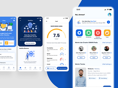 Usman - Business Education App app app design business education ui uidesign uiux uxdesign