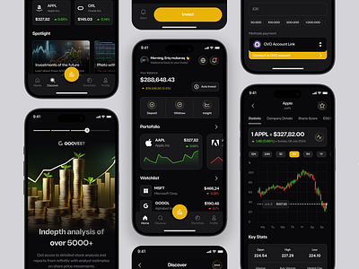 Goovest - Stock Investment Mobile App automatic investing baraka binance currency etfs financial app fintech fractionalshares invest investment investment app investment platform investment portfolio market personal finance shariah investing stock investment stock market stocks trading