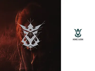 King Lion Logo branding design graphic design icon illustration logo logo design logotype ui vector