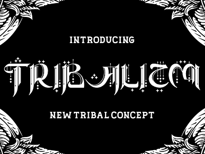 Tribalizm – Tribal Tattoo Font branding font creative dark style display edgy film graphic design greeting card horror font illustration logo magazine font metal music packaging poster product design tattoo font tribal font unique