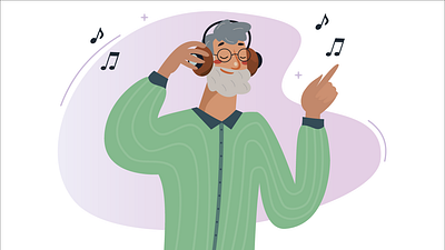 The singer ? design flat illustration illustrator vector