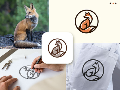 Foxy Enclave: Elegant Fox Logo Design forest theme