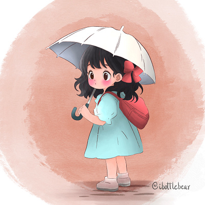 White Umbrella illustration