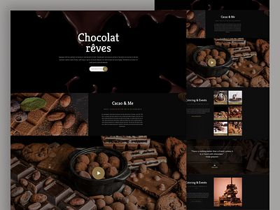Chocolate Website Landing Page wpml