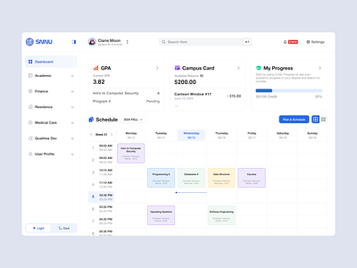 SNNU - Academic Portal branding logo pc ui ux web