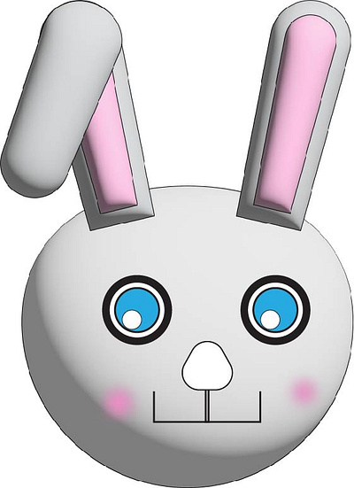 3D Bunny bunny design graphic design illustration illustrator kayani kids rabbit vector