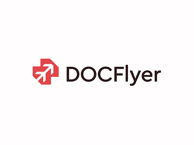 DOCFlyer logo design arrow brand brand identity branding design doc document identity logo logo design logo designer logo mark logodesign logotype modern logo sly