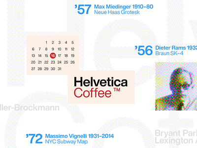 A wordmark for Helvetica Coffee branding brandmark helvetica identity logo rams typography wordmark