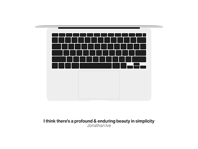 Macbook's simplicity apple illustration jonyive macbook vector