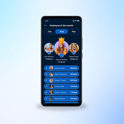 Leaderboard Mobile UI Design - Daily UI #019 daily ui leaderboard mobile ui ui design