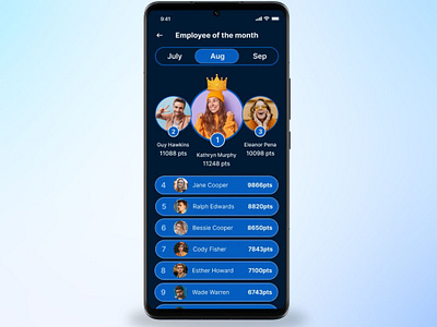 Leaderboard Mobile UI Design - Daily UI #019 daily ui leaderboard mobile ui ui design