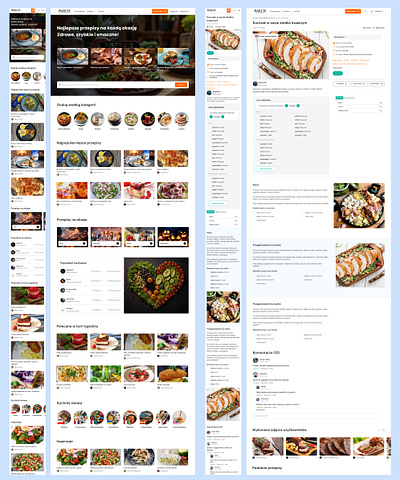 Culinary community website branding graphic design ui