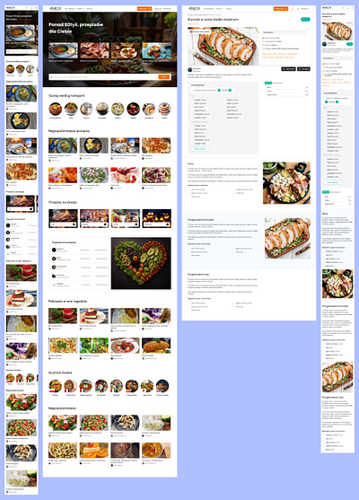 Culinary community website branding graphic design ui