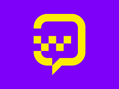 TAXI chat gear icon logo taxi