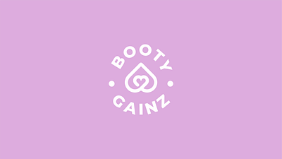 Booty Gainz branding graphic design logo