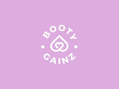 Booty Gainz branding graphic design logo