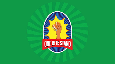 One Bite Stand branding food food truck identity illustration logo motion graphics