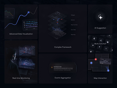 Bento Grid for UXP Smart City Platform animation bento bentogrid interaction motion graphics smart city ui ux