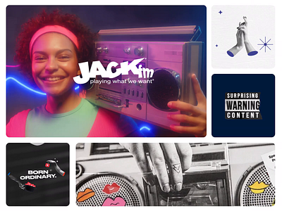 Jack FM animation design grid jack fm music music player playing radio rebranding ux ui web website