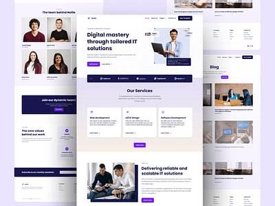 Nollie Template: Elevating Creative Agency Websites agency branding design framer framertemplate it company trending ui ux web development website