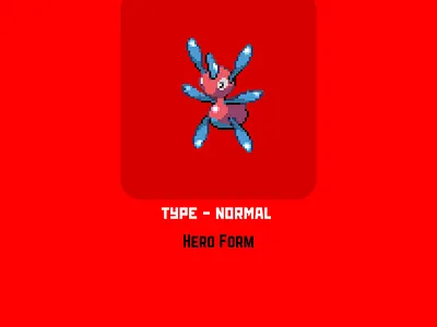 Porygon 2 ( Hero Form ) fakemon monster pixel art pokemon