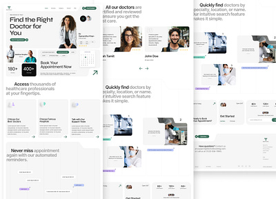 Appointment Website Landing Page ajmain fayek boost branding buy and sell color daily ui design dribbble figma health care landing page ui minimal modern layout modern ui new website poster trend 2024 typography website design website ui design