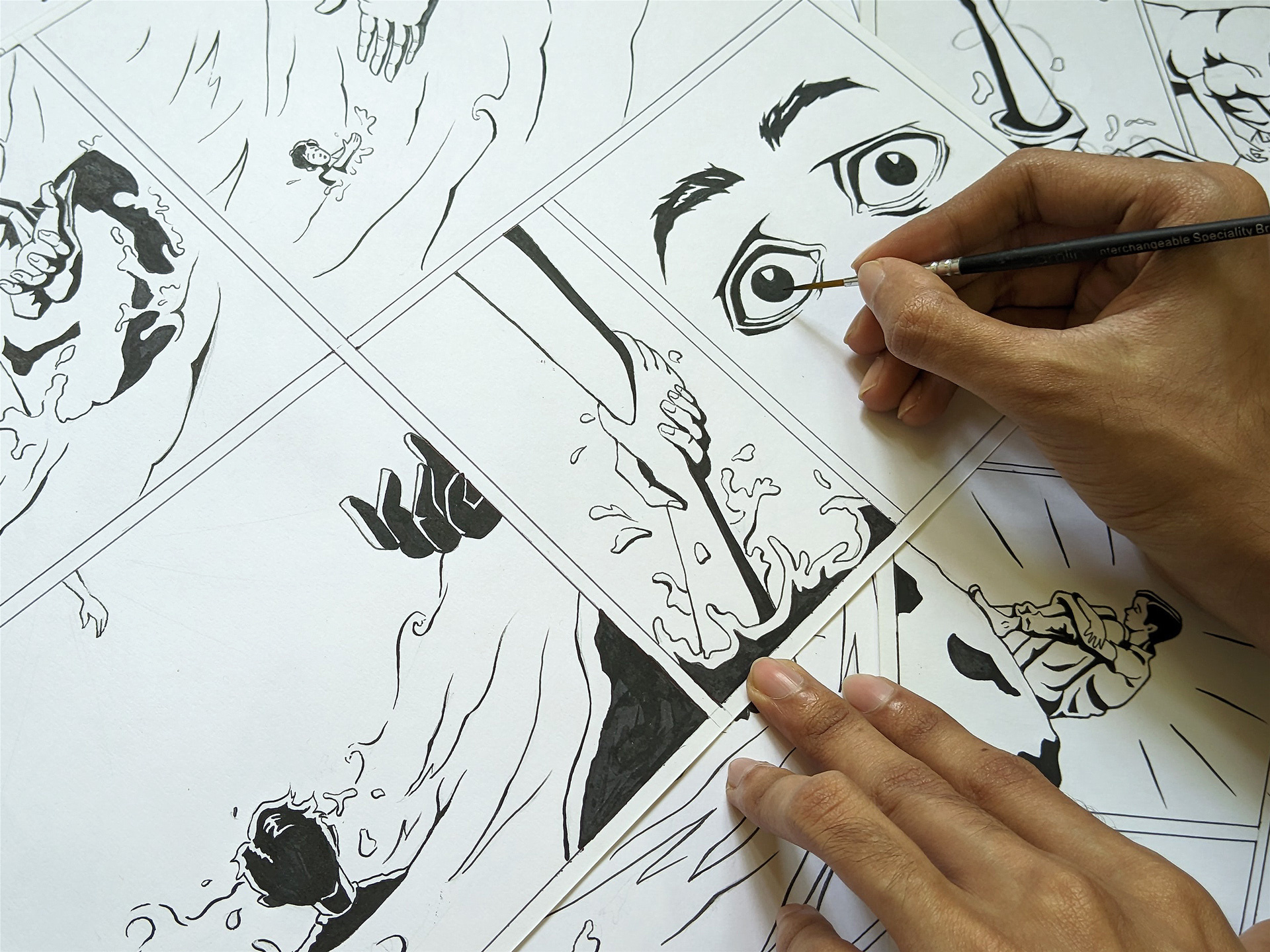 Awakening Dream - Comic book anatomy comic book comic book illustration digital illustration illustration story traditional painting