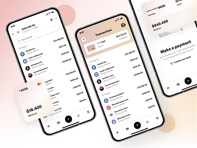 Transactions list from Banking App template app app template bank banking app dashboard figma finance fintech inspiration list mobile app template money transfer pay payment app saas transaction transactions list