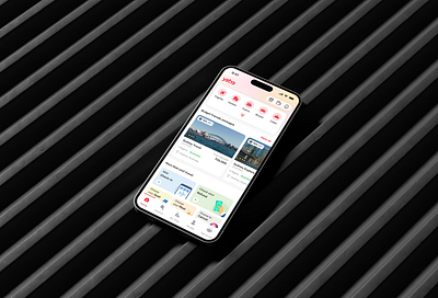 Yatra Mobile App - Redesign screens app app design bigohtech booking card card design design minimal minimal design mobile mobile design modern design platform product design travel travel app ui ux yatra