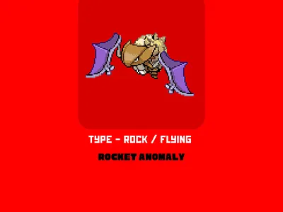 The Fossil fakemon monster pixel art pokemon