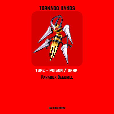 Tornado Hands fakemon monster pixel art pokemon