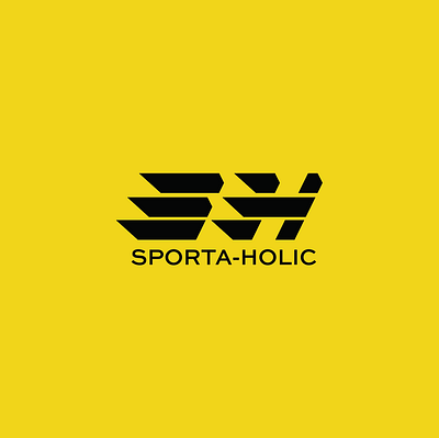 SPORTA-HOLIC branding graphic design logo