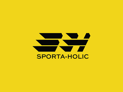 SPORTA-HOLIC branding graphic design logo
